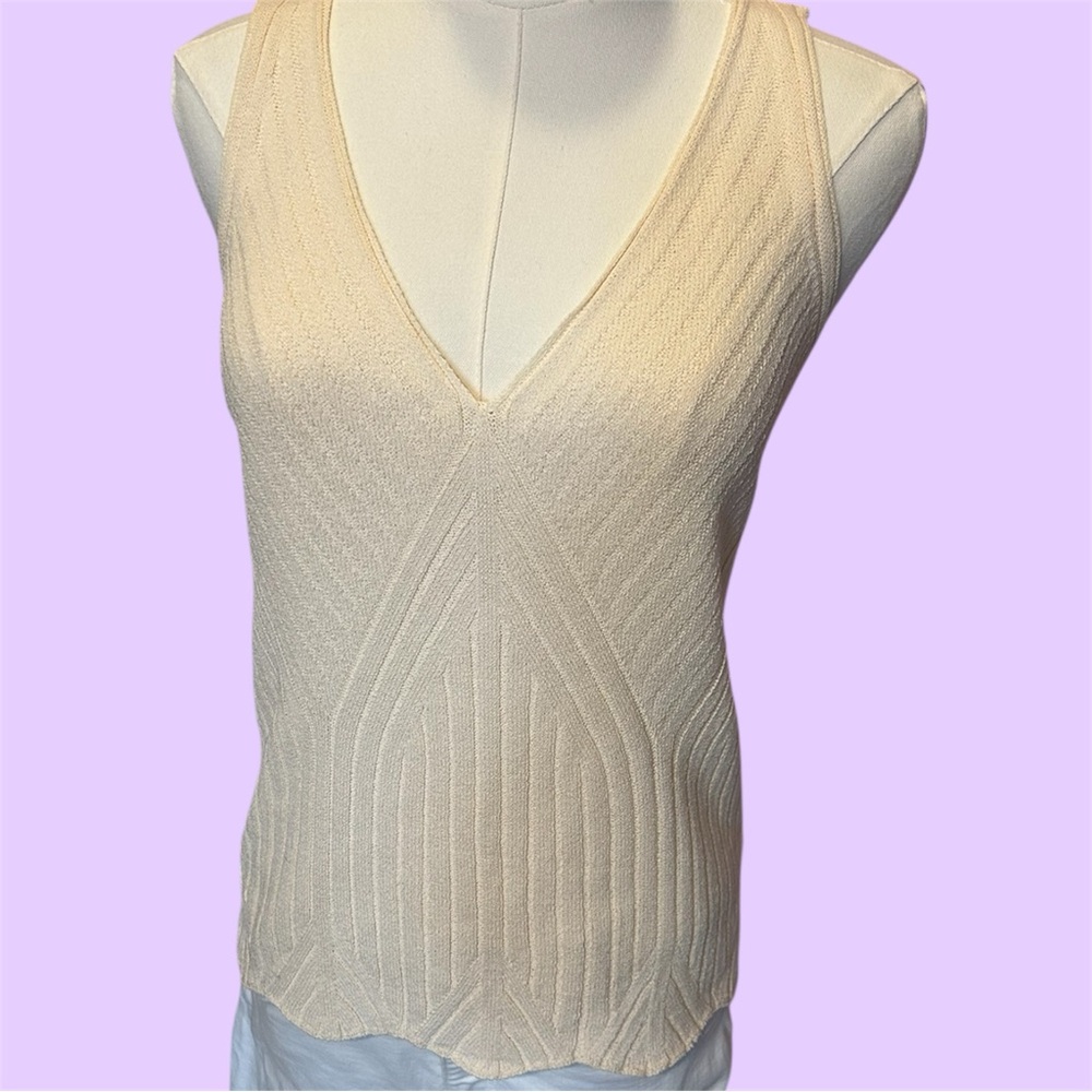 St. John Cream/ Ivory Tank Top